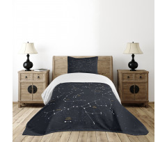 Stars Sky Map Bedspread Set