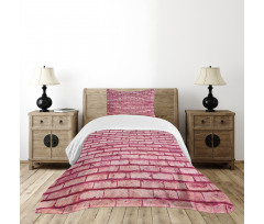 Old Brick Wall Facade Bedspread Set