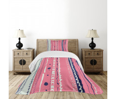 Doodle Lines Bedspread Set