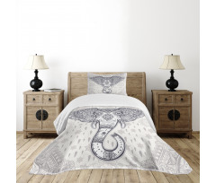 Bohem Hippie Motif Bedspread Set