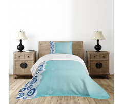 Vertical Shape Border Bedspread Set