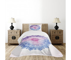 Boho Blossom Watercolor Bedspread Set