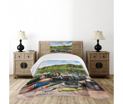 Fishing Tackle Bedspread Set