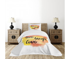 Soft Watercolor Bedspread Set