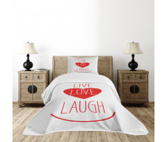 Heart Smile Bedspread Set