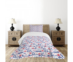 Rope Scallops Bedspread Set