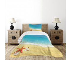 Waves on Beach Bedspread Set
