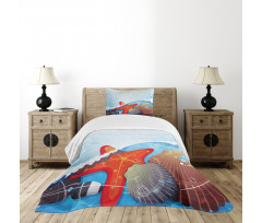 Foaming Ocean Bedspread Set