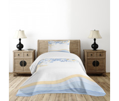 Wavy Ocean Life Bedspread Set