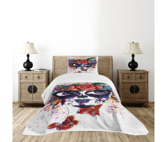 Floral Big Eyes Bedspread Set