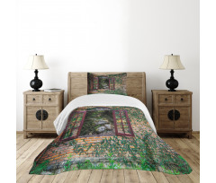House Forest Wall Bedspread Set