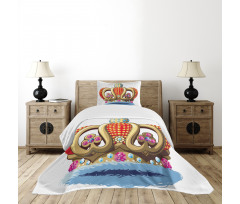 Royal Noble Family Crown Bedspread Set