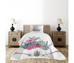 Exotic Bouquet Vintage Bedspread Set