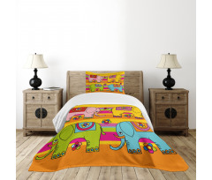 Funky Floral Bedspread Set