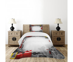 Pipes Meters Bedspread Set