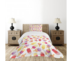 Watercolor Cone Bedspread Set