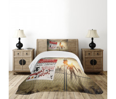 Dead Man Walking Bedspread Set