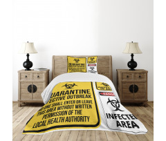 Danger Quarantine Bedspread Set