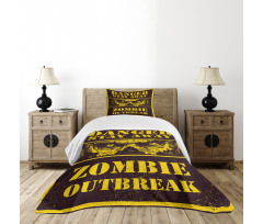 Monster Warning Bedspread Set