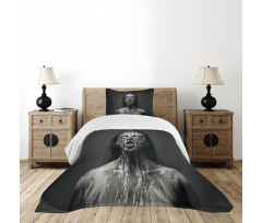 Screaming Woman Bedspread Set