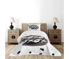 Formless Ink Drops Kiss Hug Bedspread Set