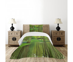 Forest with Lake Botany Bedspread Set