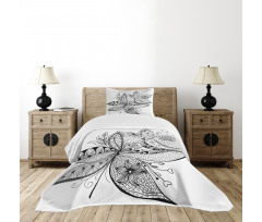 Eastern Ornate Flower Bedspread Set