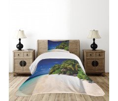 Sandy Coastline Surreal Bedspread Set
