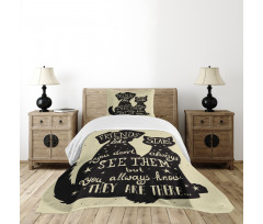 Cat Dog Friends Bedspread Set