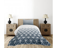 Retro Ombre Curves Bedspread Set