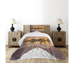 Kuwait Cityscape Bedspread Set