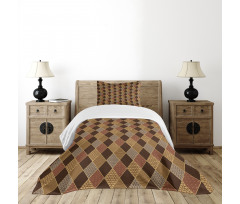 Classic Lozenge Pattern Bedspread Set