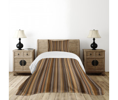 Vertical Color Lines Bedspread Set
