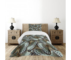 Butterflies Jungle Queen Bedspread Set