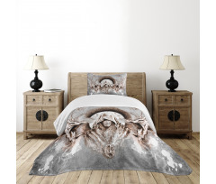 Monk Branches Medieval Bedspread Set