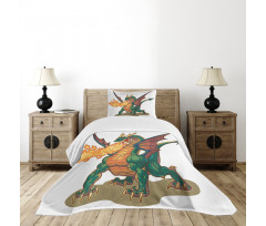 Mythical Monster Mascot Bedspread Set