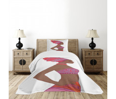 Zulu Woman Bandage Dress Bedspread Set