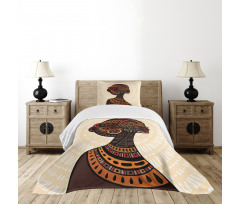 Portrait Folk Art Bedspread Set