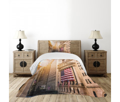 Wall Street Flags Bedspread Set