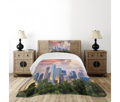 Dallas Skyline Bedspread Set
