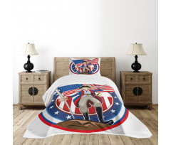 Patriot Emblem Bedspread Set