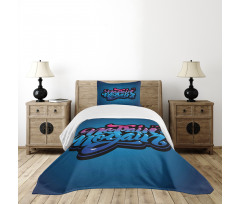 No Pain No Gain Words Bedspread Set