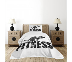 Grunge Strong Man Woman Bedspread Set