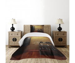 Gym Room and Dumbbells Bedspread Set