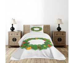Dressed Wreath Bedspread Set