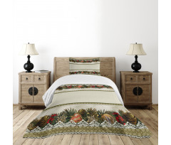 Vintage Ornate Nature Bedspread Set