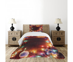 Hipster Grunge Tinsel Bedspread Set