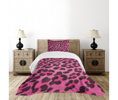 Vibrant Leopard Skin Bedspread Set