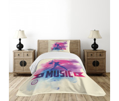 Rock Star and Guitar Bedspread Set