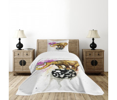 Giant Animal Flowers Bedspread Set